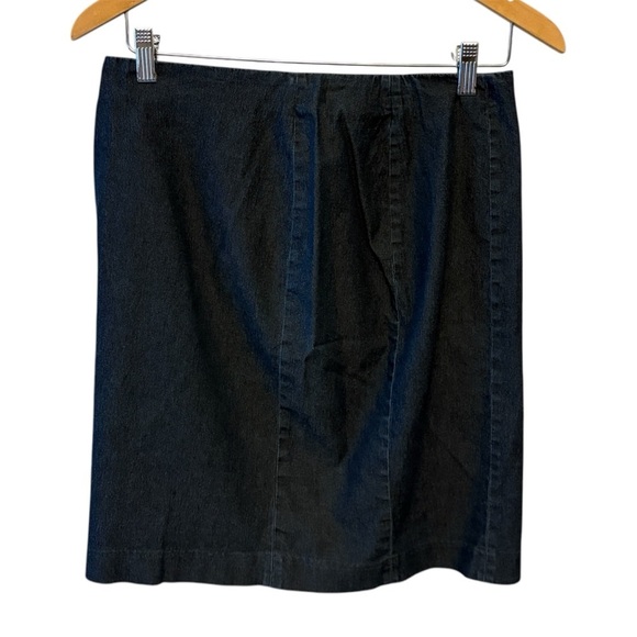 Halogen Denim Sleeveless Top & Skirt with Zipper Accent, Womens size Medium & 8 - Picture 9 of 11